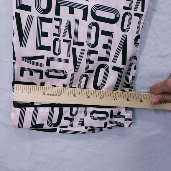 Victoria's Secret LOVE Print Pajama Pants Loungewear Bottoms Pink Black Size M - Picture 7 of 16